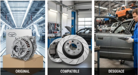Recambios originales compatibles y de desguace para coche