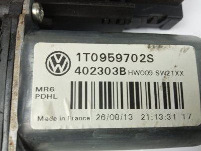 MOTOR ELEVALUNAS DELANTERO DERECHO VOLKSWAGEN Touran 2.0 TDI 140 DSG Advance *