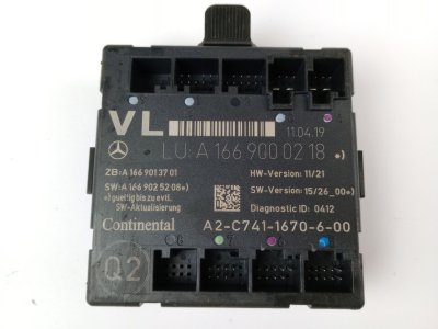 CENTRALITA PUERTA DELANTERA IZQUIERDA de GLA 200 CDI / d (156.908) 