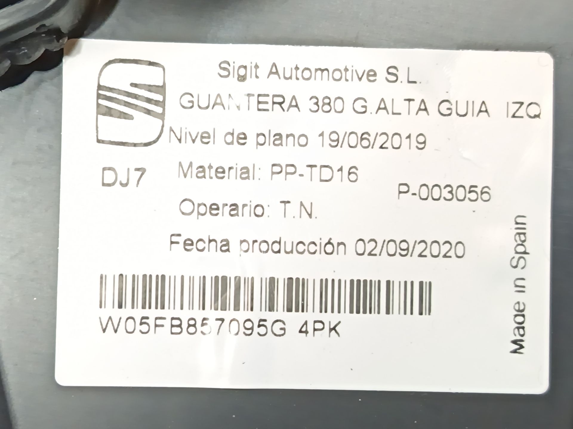 guantera seat leon sportstourer Foto 3 guantera seat leon sportstourer Foto 3